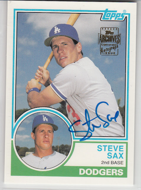 Dodgers Blue Heaven: Collection: A Steve Sax Archives Autographed Baseball  Card
