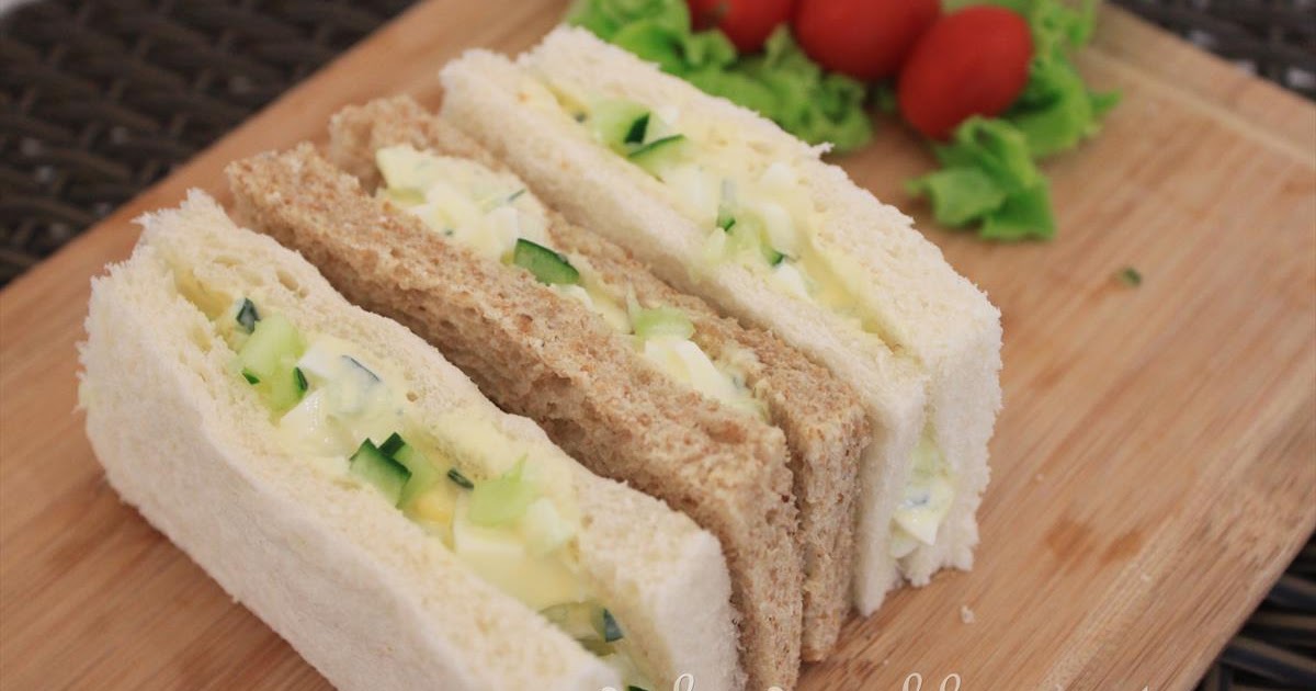 GoodyFoodies Recipe Egg mayonnaise with cucumber sandwiches