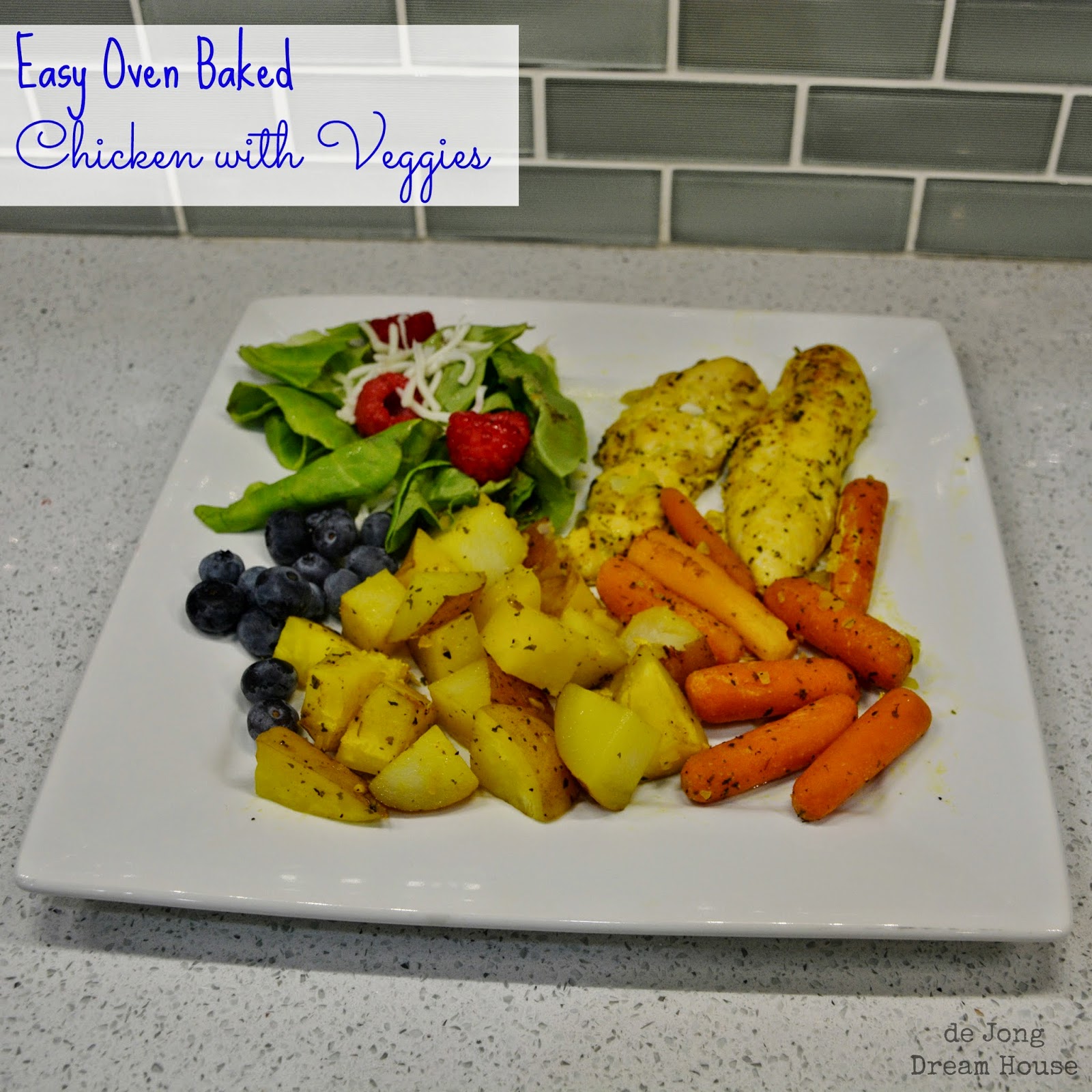 Easy Oven Baked Chicken with Veggies by de Jong Dream House