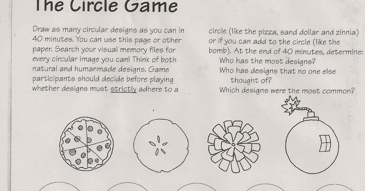 Drawing Challenge: The Circle Game (Teacher-Made) - Twinkl