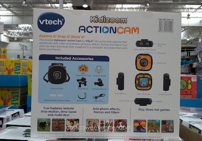 VTech Kidizoom Action Cam – Waterproof case and a bunch of mounting accessories