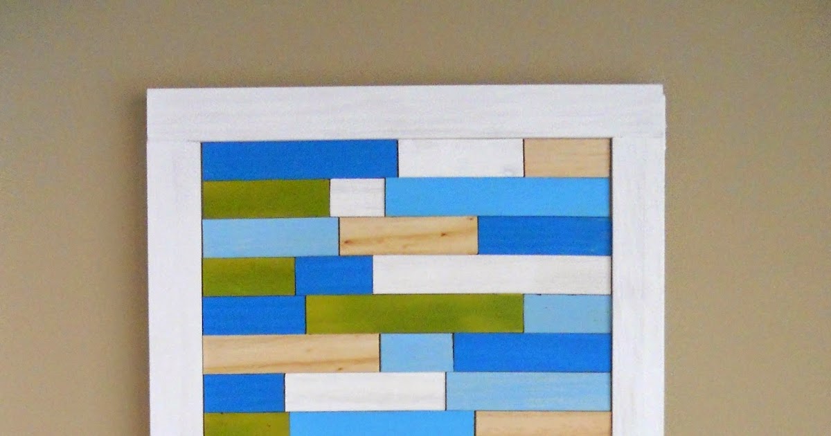 Decorating Cents DIY Paint Stick Wall Art