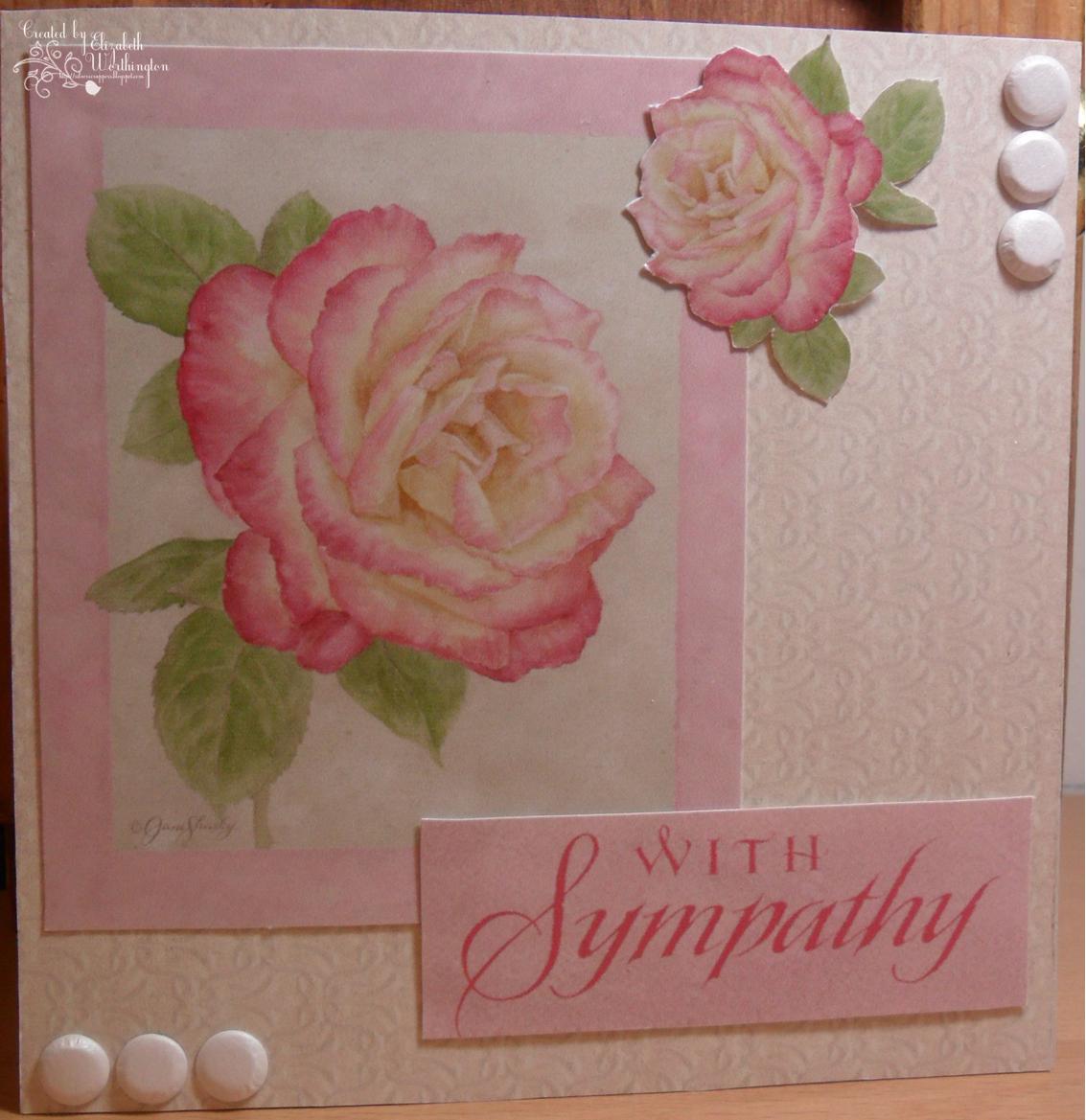 the silverscrapper's craft space Rose Sympathy Card