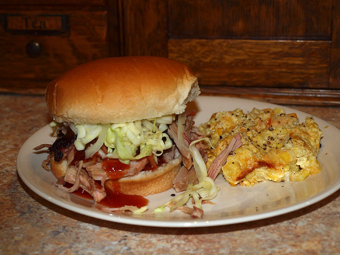 Pellet Smoker Cooking Fresh Pork Picnic Shoulder