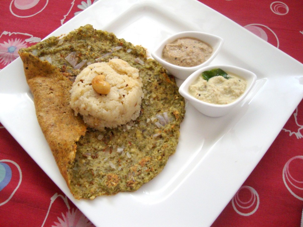 Andhra Pesarattu Whole Moong Dal Dosa