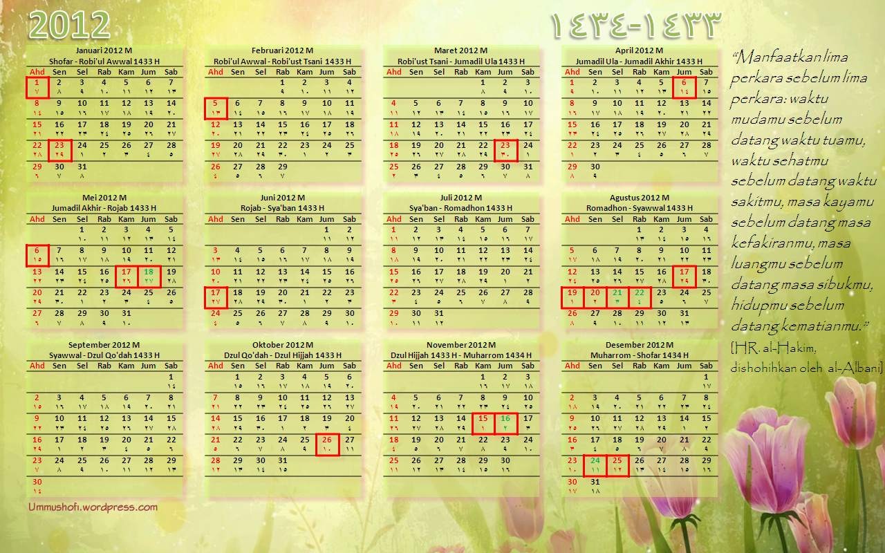 kalender bakso.bakmi 2012
