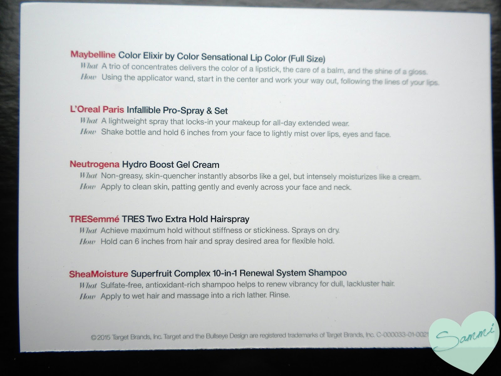 Sammi the Beauty Buff Target Beauty Box Spring 2015 Review