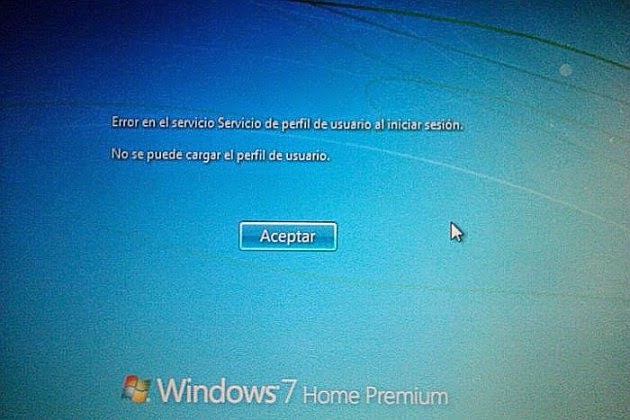 Error en el Servicio de perfil de usuario al iniciar sesión windows