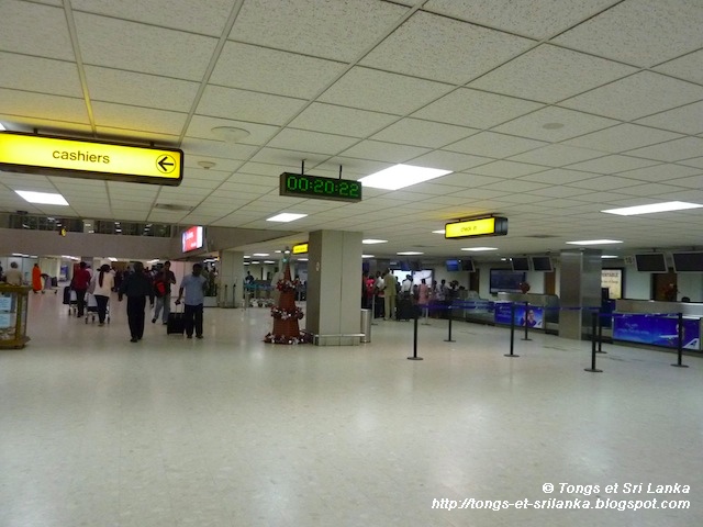 Aeroport de Colombo au Sri Lanka