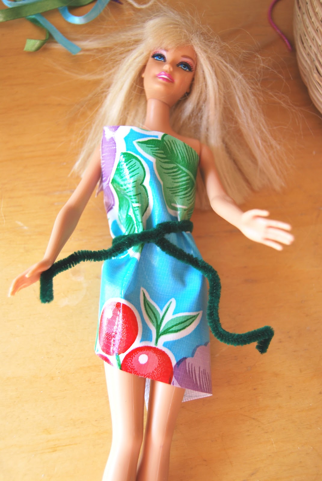 A Little Learning For Two Designing Doll Clothes From Scrap Fabric