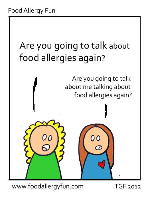 Food Allergy Fun: Again & Again - Food Allergy Cartoon