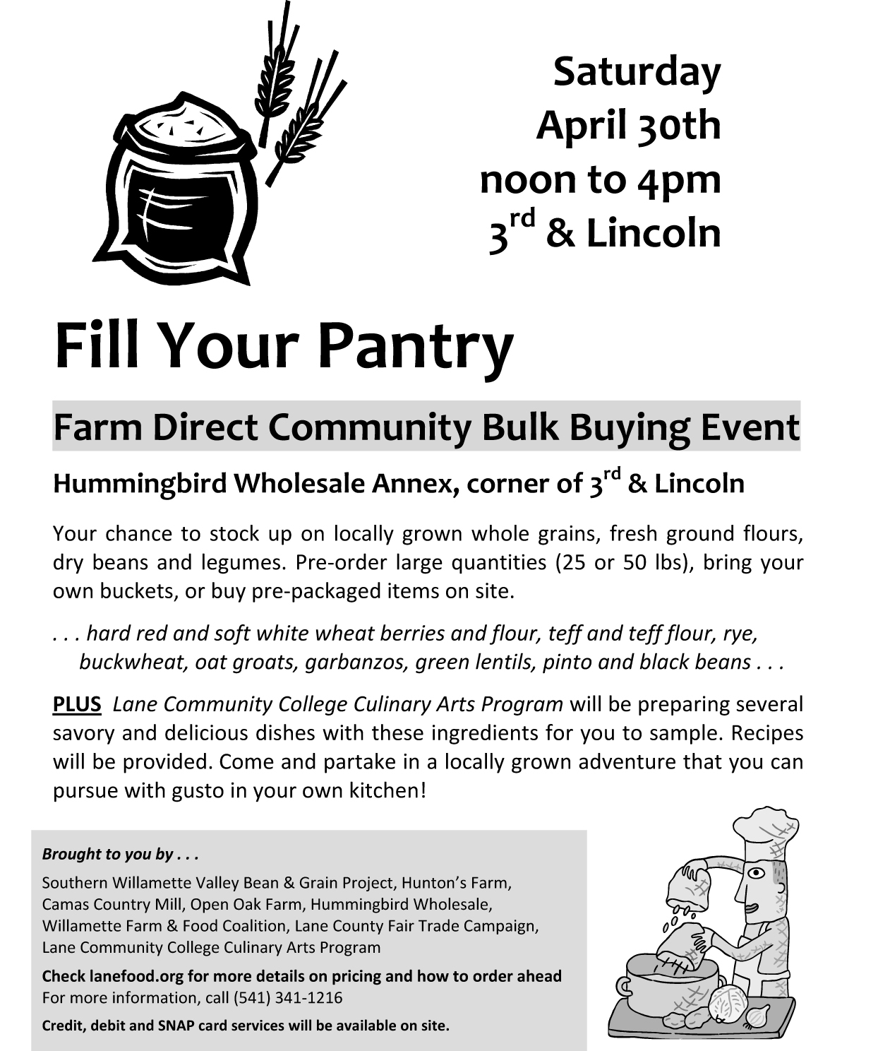 Fairmount Neighborhood Farmers Market Fill Your Pantry Event