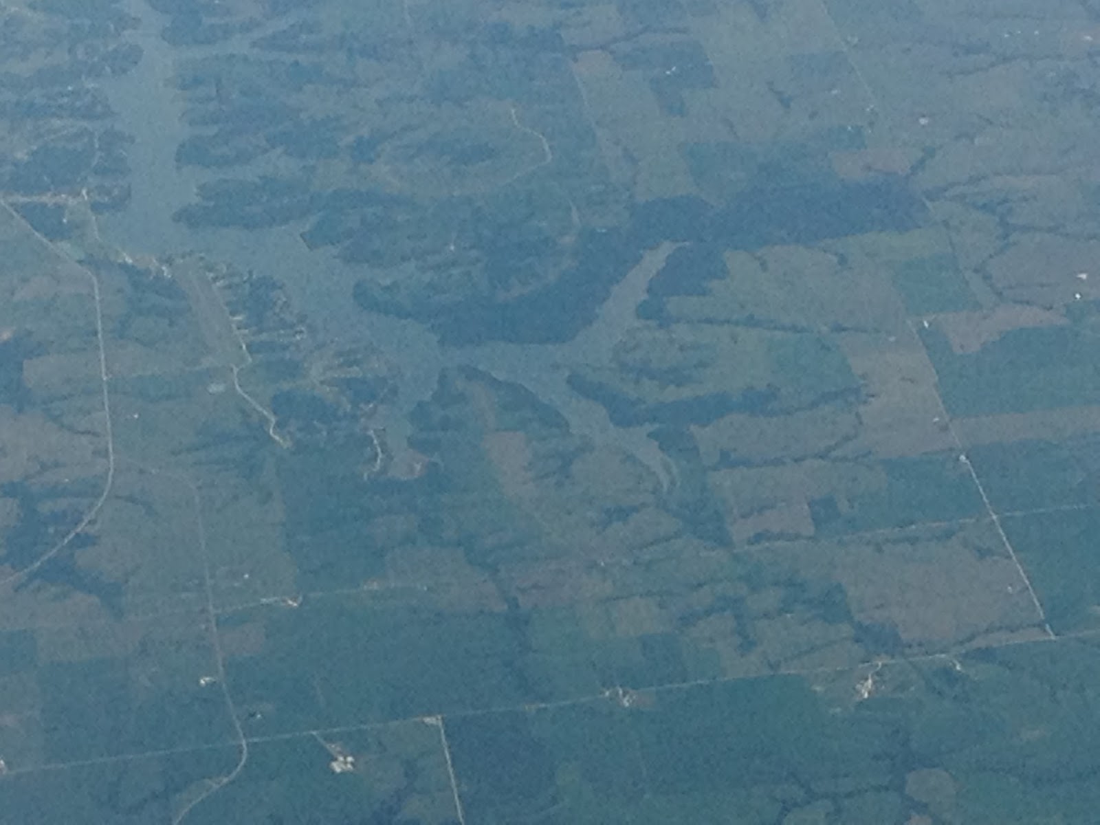 CONTINENTAL AIRLINES FLIGHT 11. MAY 22 1962 Lake Thunderhead from