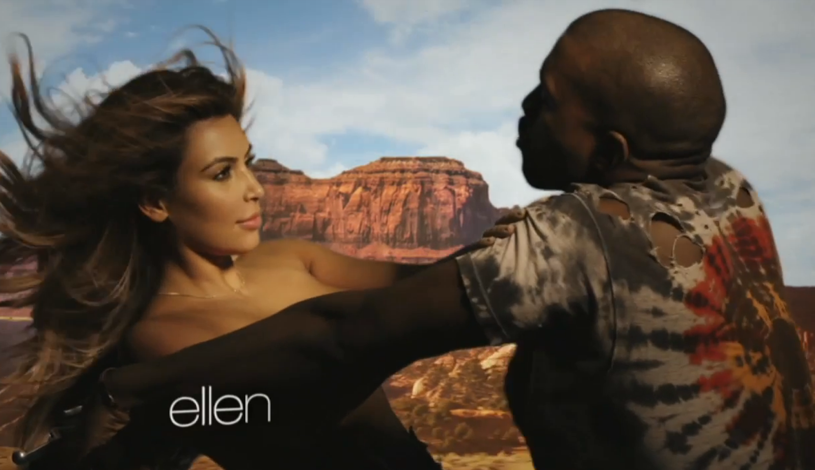 Kim Kardashian NIPPY SLIP: Kanye West - Bound 2 Music 