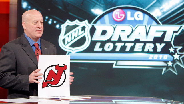 Image result for Devils win the draft lottery
