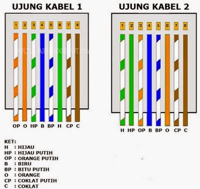 URUTAN KABEL UTP URUTAN KABEL UTP