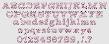 Polka Dot Applique Font