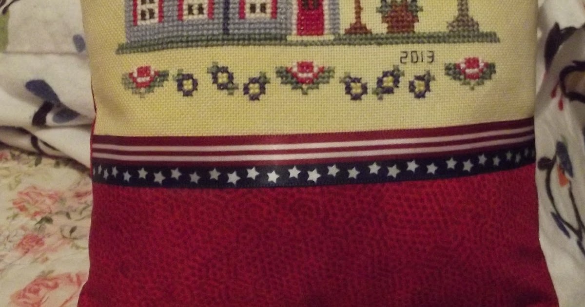 Cross Stitch Inspiration By Cindy DeRosa Finished into a pillow