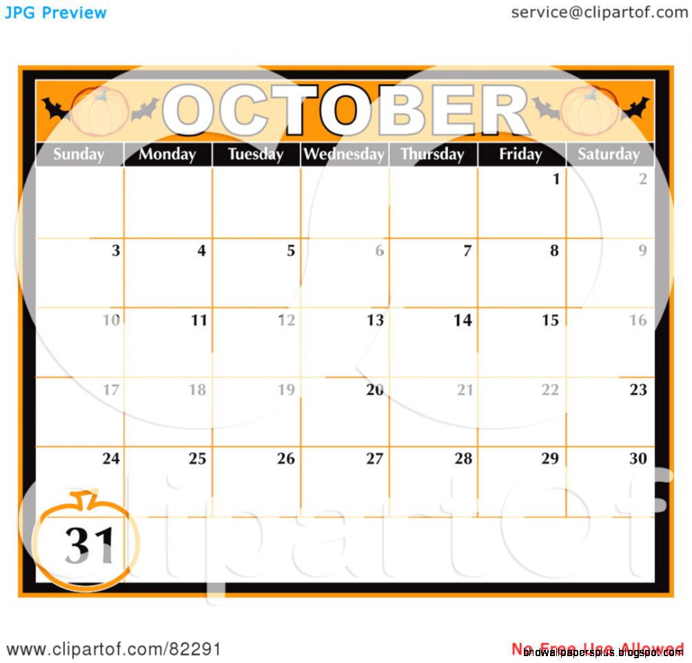 Royalty Free RF Clipart Illustration of an Orange October Royalty Free RF Clipart Illustration of an Orange October