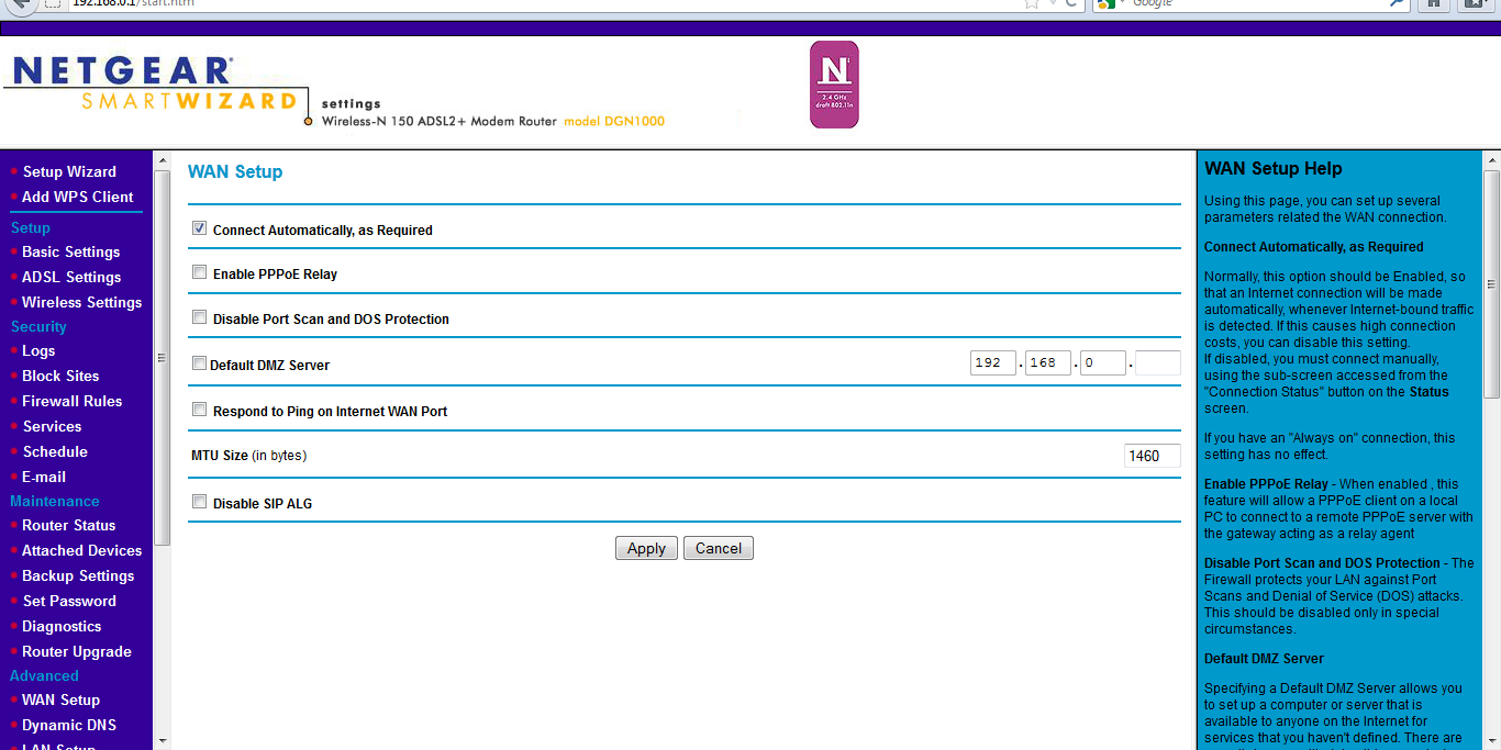 TECHNOUPDATES Configure Netgear N150 router for bsnl