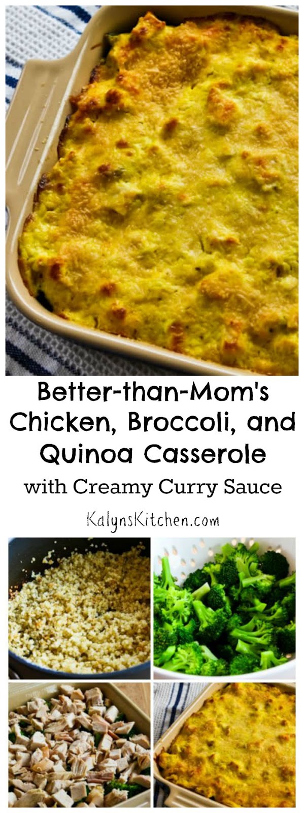 Recipe for BetterthanMom's Chicken, Broccoli, and Quinoa Casserole