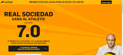 betfair Real Sociedad gana Athletic super cuota 7 Liga España 27 septiembre betfair Real Sociedad gana Athletic super cuota 7 Liga España 27 septiembre