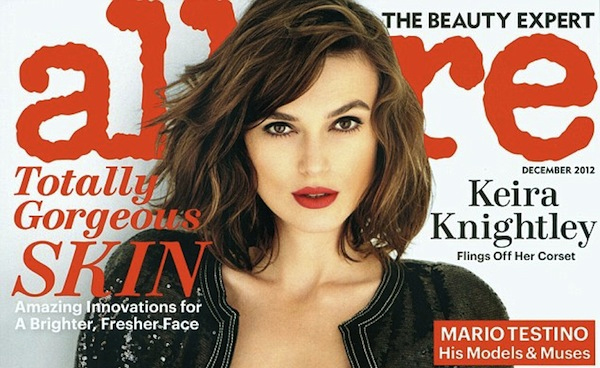 Keira Knightley's sexy, alluring, and semi-topless Allure magazine cover!