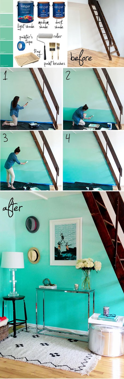 Faites de votre maison élégante du sol au plafond avec un sentiment fraîchement peint!