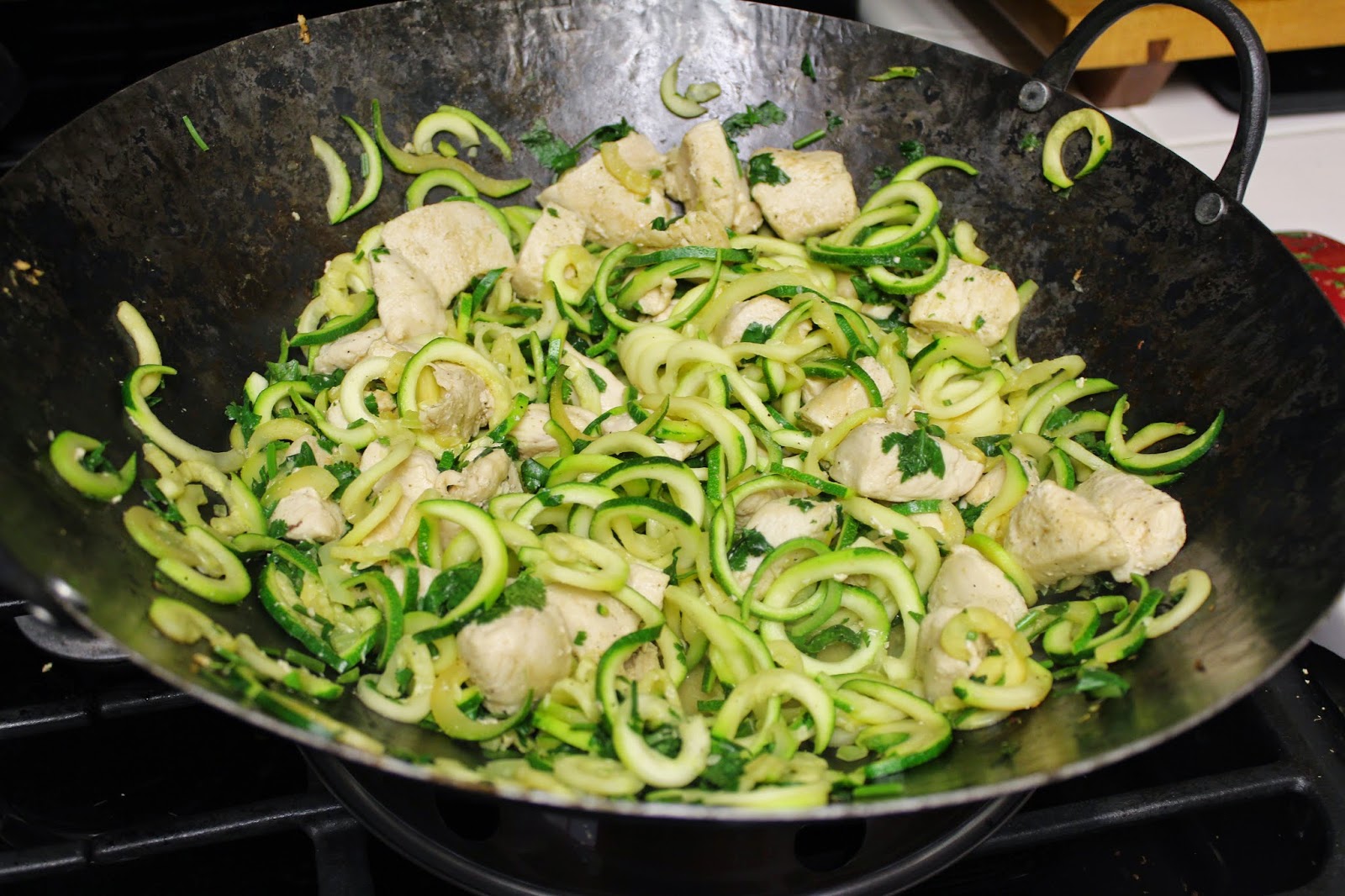 The Foodista Chronicles Zucchini Noodles with Cilantro Lime Chicken