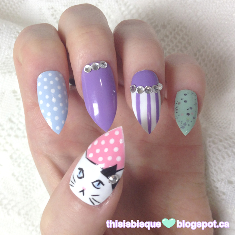 Nail Inspiration | Cats, Pastels, Polka Dots, Oh My! Nail Inspiration | Cats, Pastels, Polka Dots, Oh My!