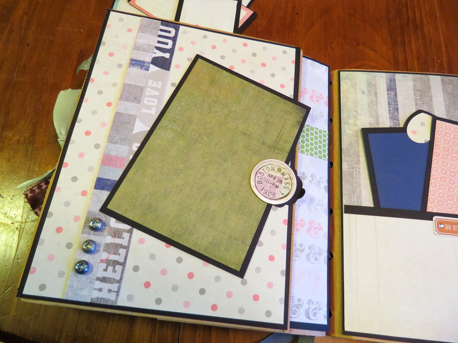 Teri Rice My First Paper Bag Mini Album Made as a Christmas gift for