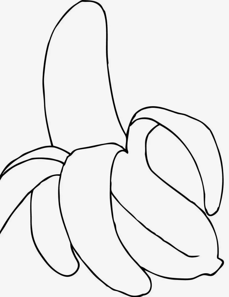 banana bread recipe Desenhos preto e branco para colorir