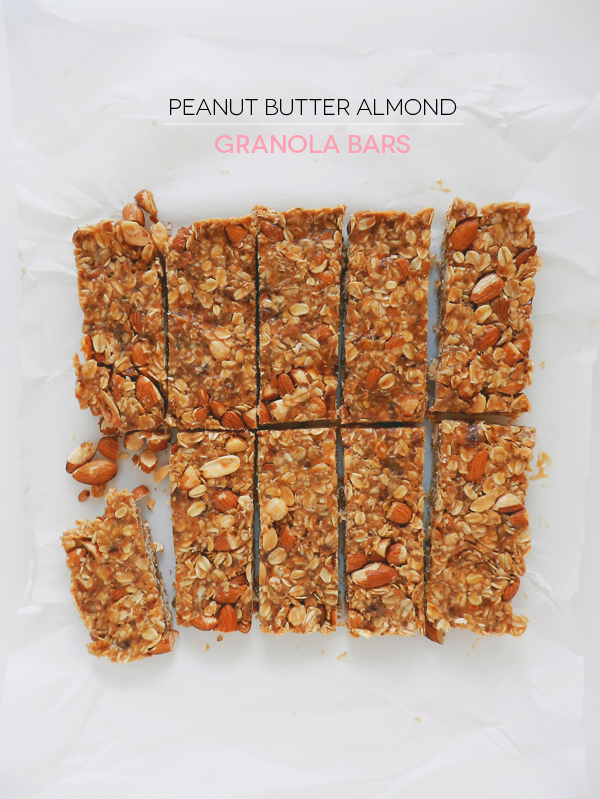 Peanut Butter Almond Granola Bars SAS+ROSE