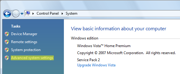 Dep For Windows Vista