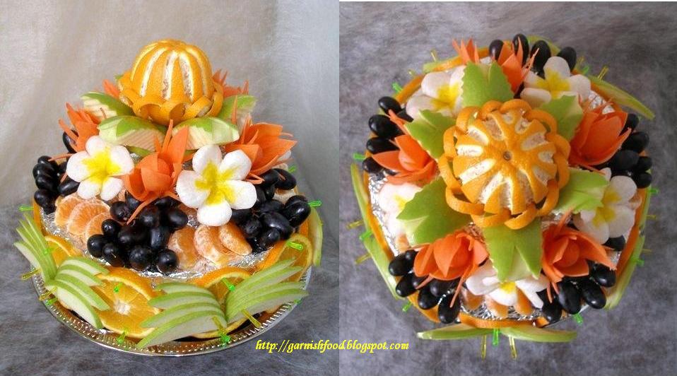 GarnishFoodBlog Fruit Carving Arrangements and Food Garnishes Fruit Cakes