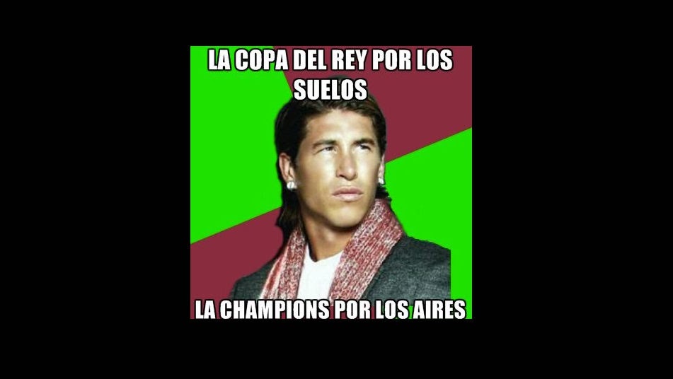 Sergio Ramos Copa del Rey autobús caída humor cachondeo bromas guasa memes mofa befa