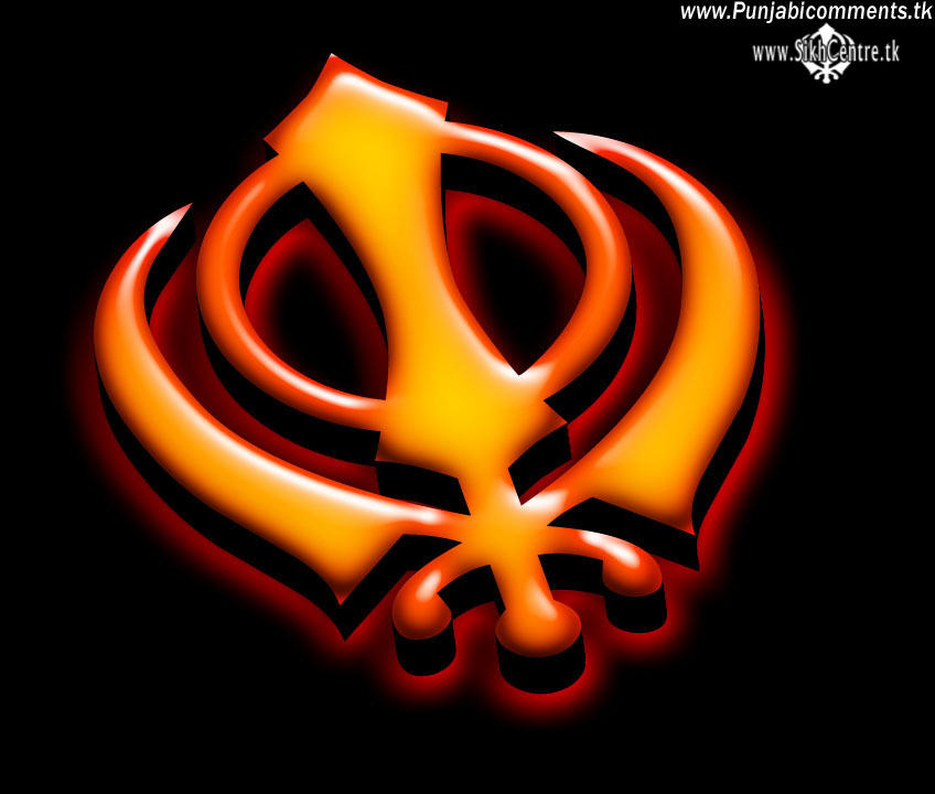Punjabi Graphics and Punjabi Photos KHANDA WALLPAPER 3D HD
