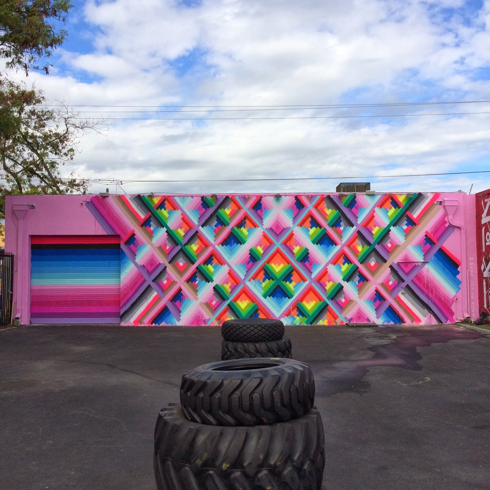 Maya Hayuk New Mural For Art Basel '13 Wynwood Walls, Miami