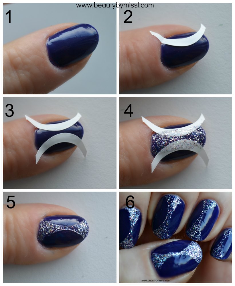simple glitter manicure tutorial