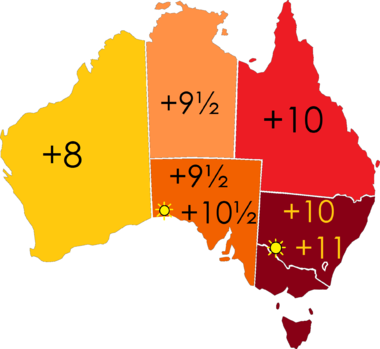 time zones in australia time zones in australia