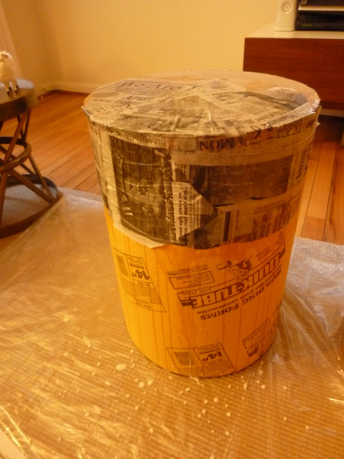 Meet Me in Philadelphia Papier Mache Side Table...for Less (Part 1)