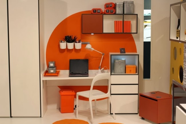 Oficinas color naranja - Colores en Casa