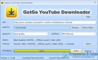 10 logiciels gratuits pour télécharger les vidéos de Youtube  GetGo+YouTube+Downloader