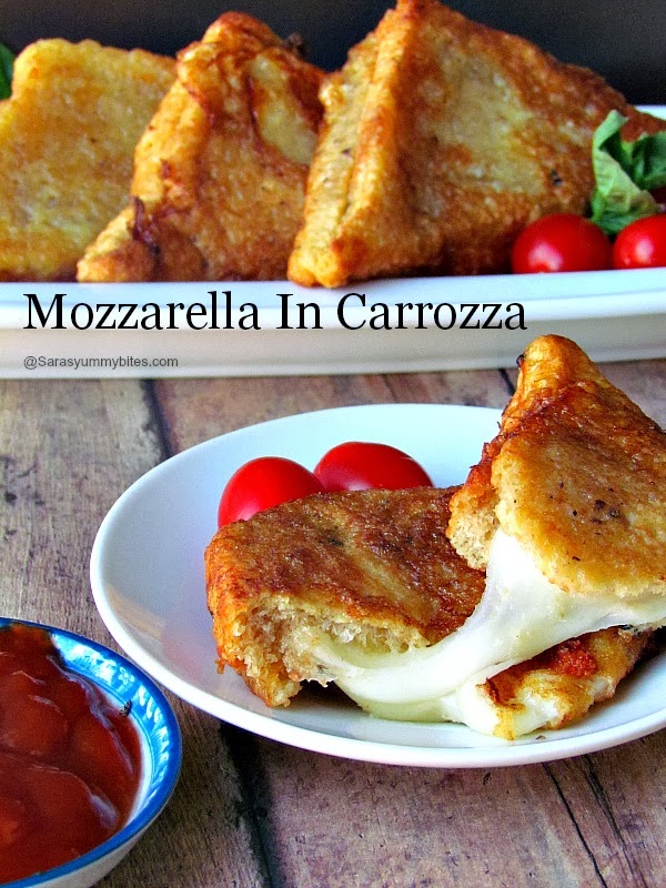 Mozzarella In Carrozza / Fried Mozzarella in a Carriage SarasYummyBites