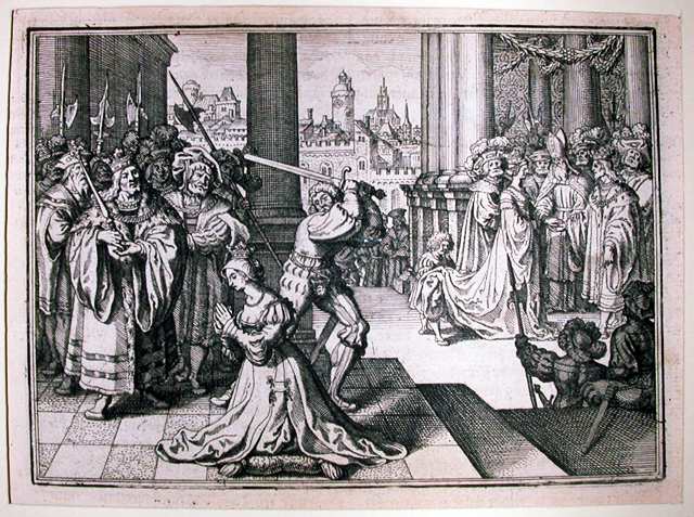 The beheading of Queen Anne