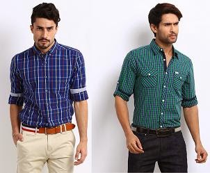 Buy 1 Get 1 Free Extra 40 Off On Men S Casual Shirts Myntra