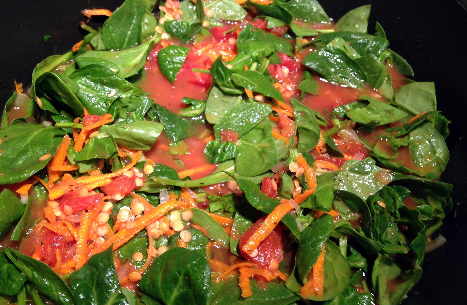 These Peas Taste Funny Lentil Spinach Stew
