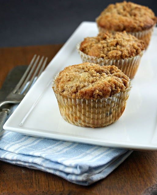 Authentic Suburban Gourmet Fig Muffins with Brown Sugar Crumb Topping