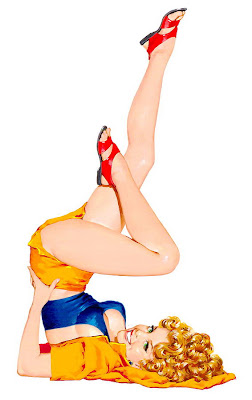 modern pin up girl art