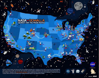 NASA partners with Gowalla - Search for The Moon Rocks